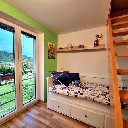 Gartnar Home -Hiska S Pridihom Domacnosti In Pogledom Na Hribe. Radovljica Exteriör bild